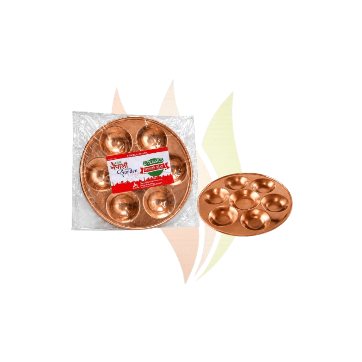 Copper Bhaitika Plate-8.5inch