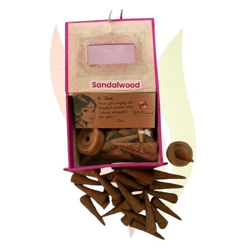 Cone Dhoop (Sandalwood) with Stand-32 pcs
