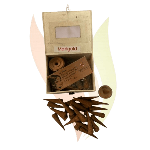 Cone Dhoop (Marigold) with Stand-32 pcs